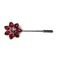 Otto Schumacher Crystal Flower Stock Pin Indian Pink Rose